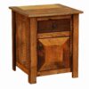 Fireside Lodge Barnwood Enclosed Nightstand