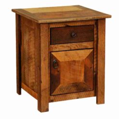 Fireside Lodge Barnwood Enclosed Nightstand