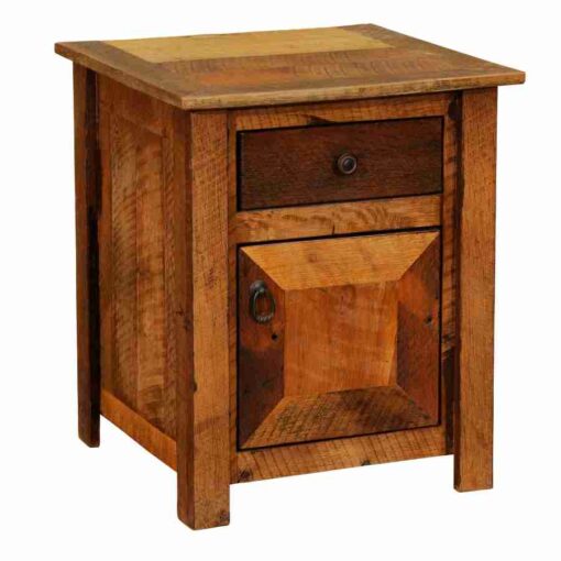 Fireside lodge barnwood enclosed nightstand