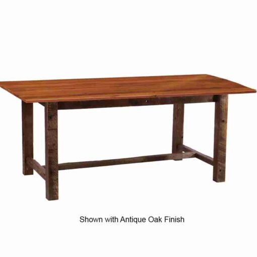 Fireside lodge barnwood farmhouse dining table - image 5