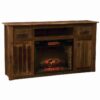 Fireside Lodge Barnwood Fireplace/Entertainment Center