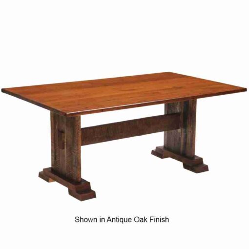 Fireside lodge barnwood harvest dining table - image 2