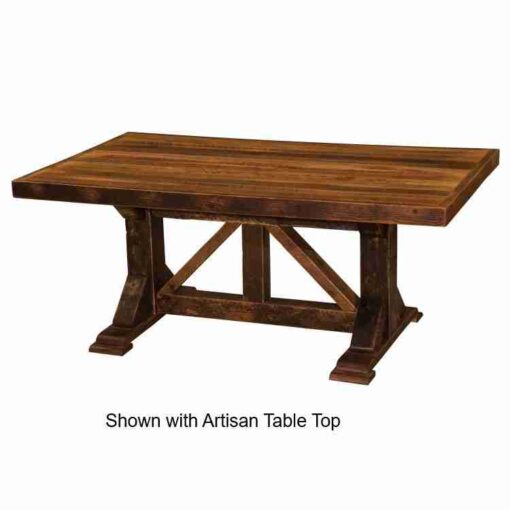 Fireside lodge barnwood homestead dining table