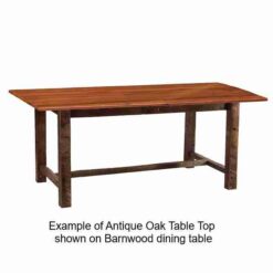 Fireside lodge barnwood homestead dining table 23