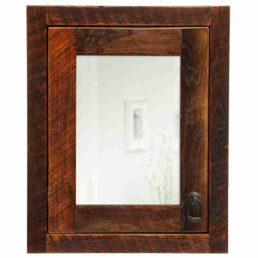 Fireside lodge barnwood inset medicine cabinet