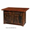 Fireside Lodge Barnwood Kitchen Island