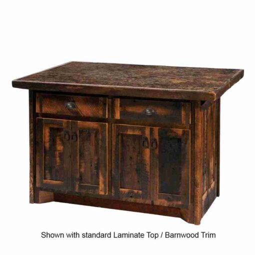 Fireside lodge barnwood kitchen island - image 2