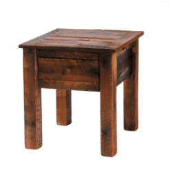 Fireside Lodge Barnwood One-Drawer End Table