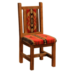 Fireside Lodge Barnwood Upholstered Dining Side Chair