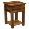 Fireside Lodge Barnwood Uptown 1 Drawer Nightstand With Shelf