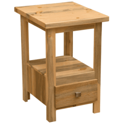Fireside Lodge Blue Stained Pine Cubby Nightstand