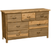 Fireside Lodge Blue Stained Pine Dresser - 7 Drawers