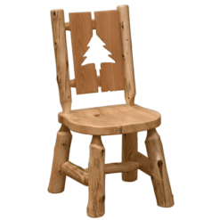 Fireside lodge cedar cutout side chair 29