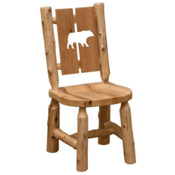 Fireside lodge cedar cutout side chair 32