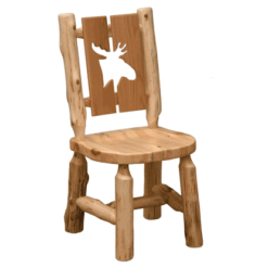 Fireside lodge cedar cutout side chair 35