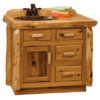 Fireside Lodge Cedar Log Bathroom Vanity - 3 Foot