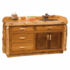 Fireside Lodge Cedar Log Bathroom Vanity - 5 Foot