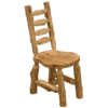Fireside Lodge Cedar Log Bistro Ladder-back Side Chair