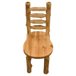 Fireside lodge cedar log bistro ladder back side chair 40 1