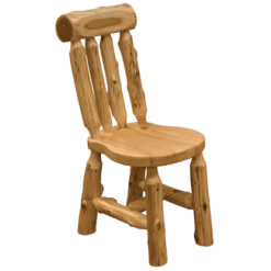 Fireside Lodge Cedar Log Bistro Lumberjack Side Chair