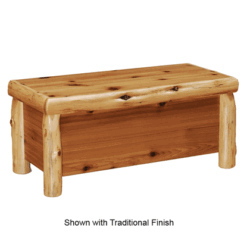 Fireside Lodge Cedar Log Blanket Chest
