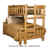 Fireside Lodge Cedar Log Bunk Bed - Twin/Full