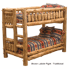 Fireside Lodge Cedar Log Bunk Bed - Twin/Twin