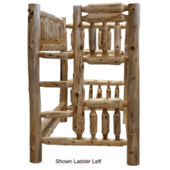 Fireside lodge cedar log bunk bed twin twin 47