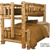 Fireside Lodge Cedar Log Bunk Bed - X-L Twin/Queen