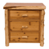 Fireside Lodge Cedar Log Chest - 3 Drawer