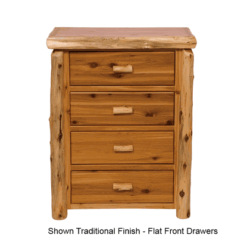 Fireside lodge cedar log chest 4 drawer 38
