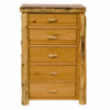 Fireside Lodge Cedar Log Chest - 5 Drawer