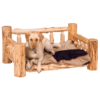 Fireside Lodge Cedar Log Dog Bed