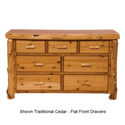 Fireside lodge cedar log dresser 7 drawer 43