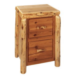 Fireside lodge cedar log file cabinet 3 drawer 19