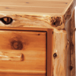 Fireside lodge cedar log file cabinet 4 drawer 18
