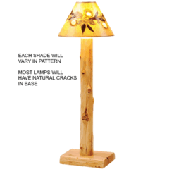 Fireside Lodge Cedar Log Floor Lamp