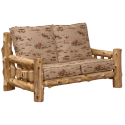 Fireside Lodge Cedar Log Loveseat