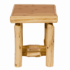 Fireside Lodge Cedar Log Open End Table