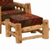 Fireside Lodge Cedar Log Ottoman For Lounge Chair