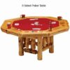 Fireside Lodge Cedar Log Poker Table