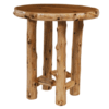 Fireside Lodge Cedar Log Pub Table