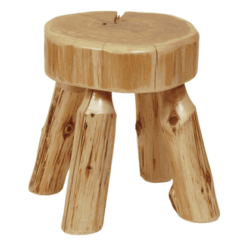 Fireside Lodge Cedar Log Small Stool