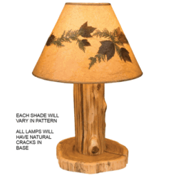 Fireside Lodge Cedar Log Table Lamp