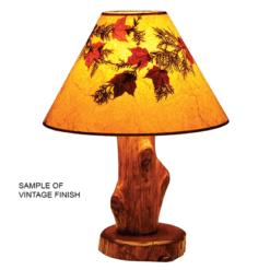 Fireside lodge cedar log table lamp 57