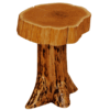 Fireside Lodge Cedar Stump End Table
