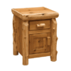Fireside Lodge Enclosed Cedar Log Night Stand