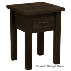 Fireside lodge frontier pine 1 drawer nightstand 50