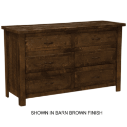 Fireside Lodge Frontier Pine 6 Drawer Dresser