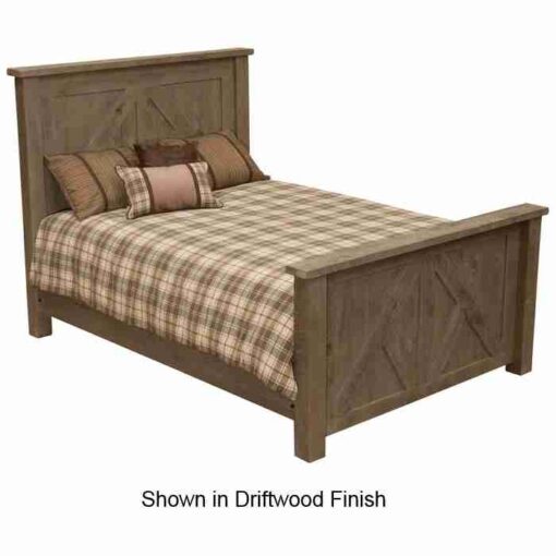 Fireside lodge frontier timber pine bed